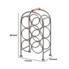 20 Inch Industrial Wine Rack Holder Arched Iron Frame 6 Bottle Storage Gunmetal Gray By The Urban Port UPT-266372