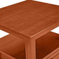 Wooden Rectangular End Table with 1 Drawer Honey Brown By The Urban Port UPT-266385