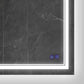 40 x 24 Inch Frameless LED Illuminated Bathroom Wall Mirror Touch Button Defogger Rectangular Silver By The Urban Port UPT-266396