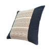 18 x 18 Square Cotton Accent Throw Pillow Aztec Inspired Linework Pattern Off White Gray By The Urban Port UPT-268961