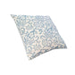 18 x 18 Square Accent Pillow Paisley Floral Pattern Soft Cotton Cover Soft Polyester Filling Blue White By The Urban Port UPT-268969