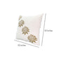 18 x 18 Square Accent Pillow Soft Cotton Cover Printed Lotus Flower Polyester Filler Gold White By The Urban Port UPT-268971
