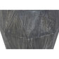 Ashton Faceted End Table with Diamond Pattern and Wooden Frame Gray By The Urban Port UPT-270561