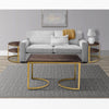 38 inch Rectangle Metal Nesting Coffee Table - 3 pcs set, Black and Gold By The Urban Port