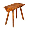 18 Inch Rectangular Mango Wood Accent Side Table with Live Edge Log Top Warm Brown By The Urban Port UPT-272014