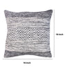 Cabe 18 X 18 Handcrafted Soft Cotton Accent Throw Pillow Wavy Lined Pattern Black White By The Urban Port UPT-273456