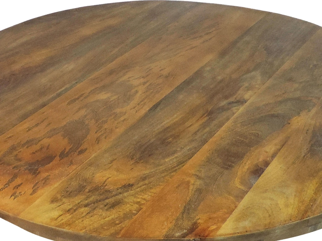 Mango Wood Coffee Table In Round Shape,Dark Brown By The Urban Port UPT-32180