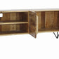 Industrial Style Mango Wood and Metal Tv Stand With Storage Cabinet Brown By The Urban Port UPT-38930