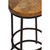 24 Counter Height Barstool With Iron Base Brown And Black By The Urban Port UPT-636038472