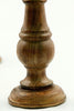 Benzara Natural Wooden Finish Pillar Shaped Candleholder Set of 3 Brown 51536