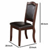 Contemporary Rubber Wood Dining Chair Set Of 2 Brown And Black PDX-F1338