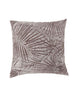 Contemporary Style Palm Leaves Designed Set of 2 Throw Pillows, Brown -PL6038BR-S-2PK By Casagear Home