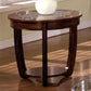 Crystal Falls Transitional End Table , Dark Cherry By Casagear Home