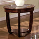 End Table | Crystal Falls Transitional | Dark Cherry Finish