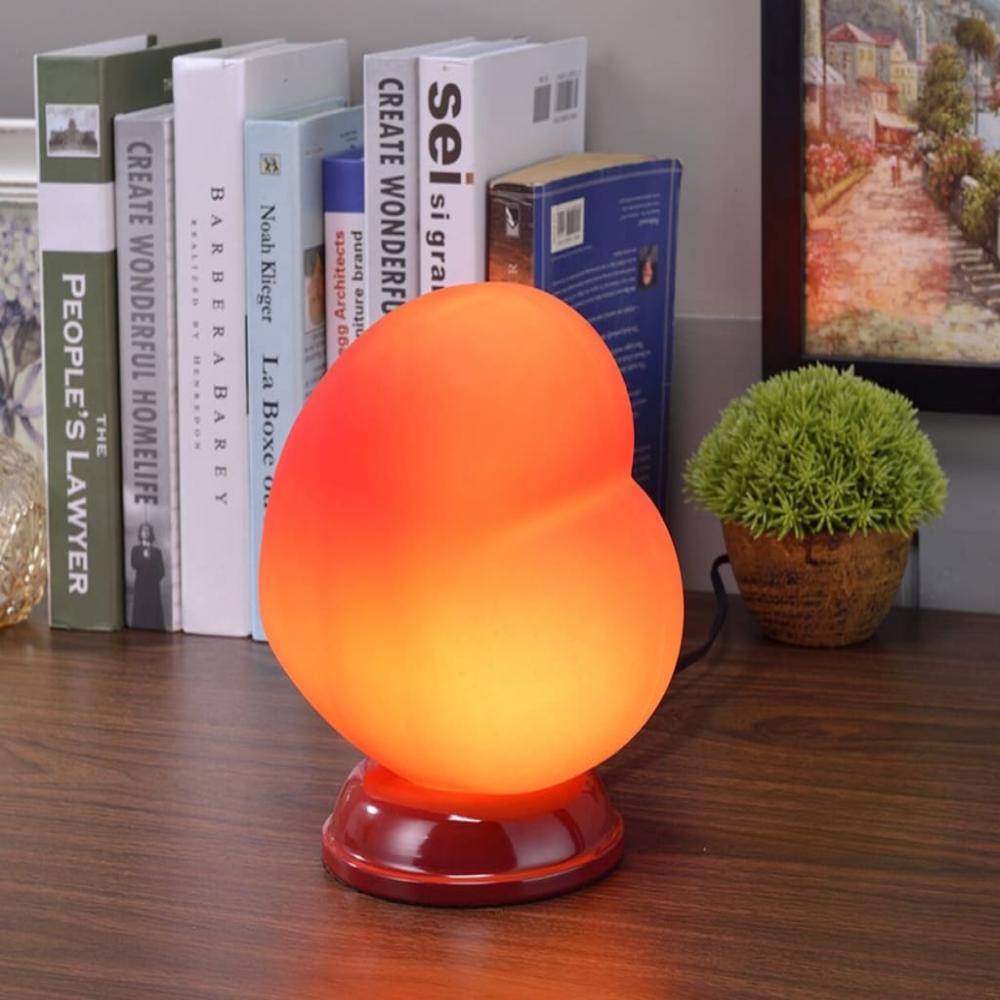 Table Lamp | Heart Shaped Glass Shade | Red