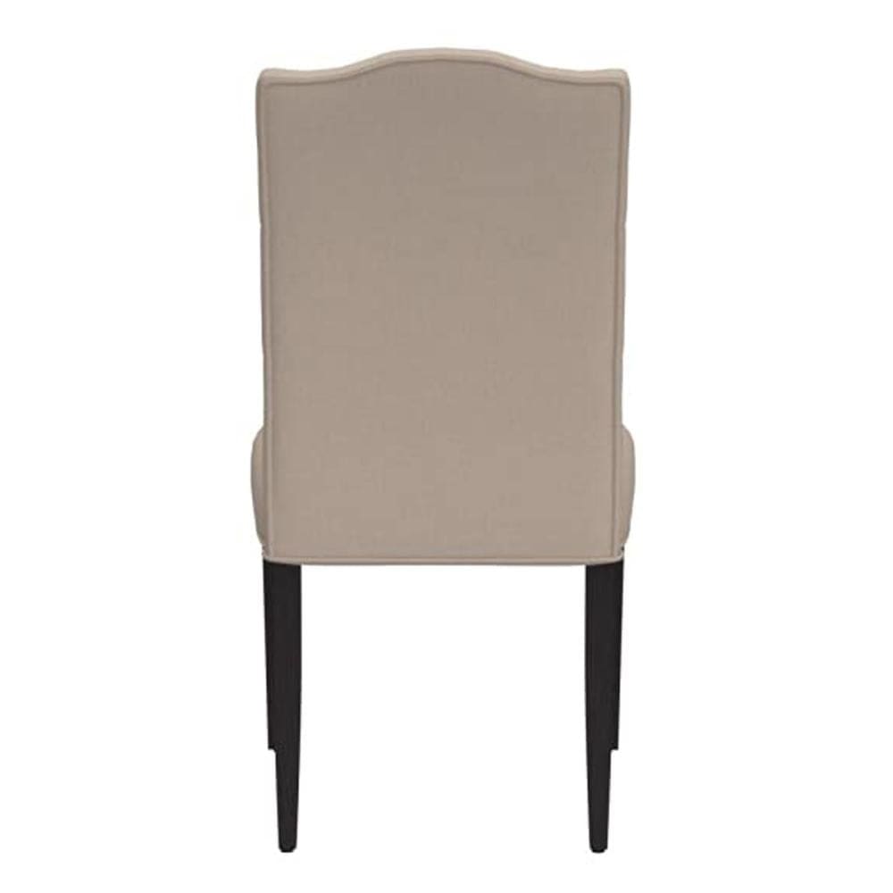 26 Inch Wide Linen Dining Side Chair Set of 2 Beige AMF-60822