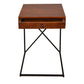 Wooden Sofa Side Table with 1 Drawer and Metal Frame Brown and Black By The Urban Port UPT-242947