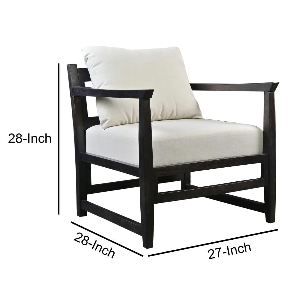 Malibu Accent Chair with Open Wood Frame By The Urban Port UPT-270562
