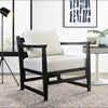 Malibu Accent Chair with Open Wood Frame By The Urban Port