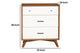 Modern Style Wooden Chest With Three Drawers and Flared Legs Brown and White - 999-04 APF-999-04