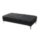 Ottoman | Modish Style | Bonded Leather Upholstery | Black