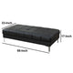 Modish Bonded Leather Ottoman In Black PDX-F7228
