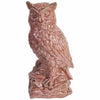 19 Inch Ceramic Accent Décor, Owl Figurine, Distressed Red By Casagear Home