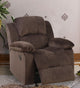 Rocker Recliner | Suede Fabric | Choco Brown