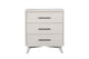 Small Chest | 3 Drawers | Mahogany Wood | White | Splayed Legs