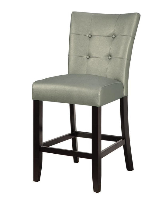 Wood & Polyurethane High Chair, Gray, Set of 2